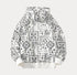 Paisley Pattern Bandana Print Knitted Hoodie